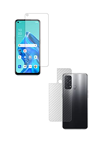 【2枚組(画面+背面)】ClearView(クリアビュー) OPPO Reno5 A 用【高硬度9Hアンチグレアタイプ】液晶保護フィルム 反射防止!高硬度9Hフィルム+カーボン調 背面保護フィルム 日本製