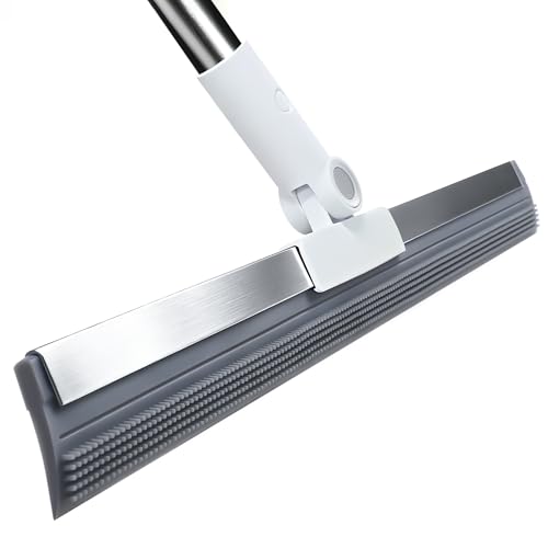 Purexa Scopa ad aria multifunzione larga da 15,8 ″ per depilazione di acqua e animali domestici, Lavavetri per pavimenti per piastrelle, legno duro e pulizia sotto il pavimento con manico telescopico