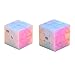 Cuberspeed Bundle Speed Cube Set QiDi S Jelly 2x2 Magic Cube and Warrior W 3x3 stickerless Jelly Speed Cube