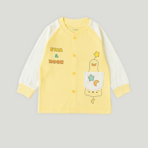 Image of Kidbea Unisex Baby Pajama & Co-ord Set | Soft Cotton Long Sleeve Top & Bottom | Cute Prints, Warm & Cozy Clothes for Newborns & Infants