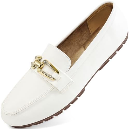 Penny Loafers for Women Comfortable: Dress Casual Slip On Business Flats for Work - Fashion Dressy Walking Loafer