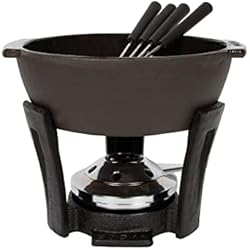 Cacerola Para Fondue De Queso Boska Juego de fondue de queso Party Pro - De hierro fundido - Apto para cada estufa - 2 a 4 personas - Negro - 900 ml