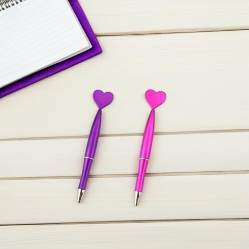 Bolígrafos de corazón giratorios de 1,0 mm y tinta negra en pack de 24 7