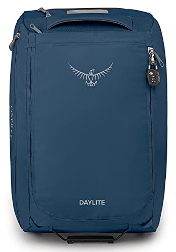 Osprey Daylite Carry-On Wheeled 40L Duffel, Wave Blue, O/S