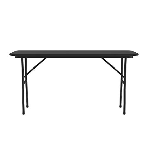 Correll Cf1860Px-07 3/4" Thick Core High-Pressure Top Folding Tables, Black Granite #TOP1