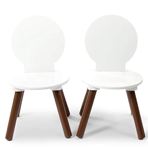 Milliard Kids Chair, Mid-Century Modern Wooden Chair Set for Kids- 2 Pack