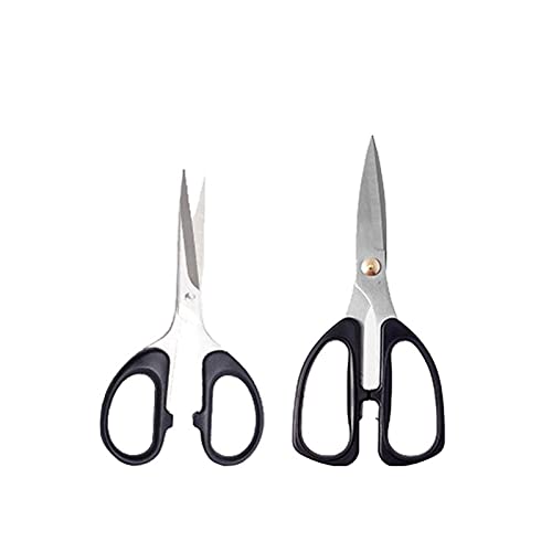Forbici da Ufficio, Forbici Artigianali, Forbici da 2 Pezzi, Nere Forti for Uso Domestico, Alimenti Tagliati con Osso di Pollo, Materiale in Acciaio Inossidabile, Adatte for Forbici da Cucina for Uffi