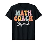Math Coach Squad Retro Groovy Vintage Premier jour d'école T-Shirt