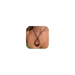 A5:brown pendant necklace