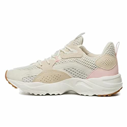 Tenis Fila Tracer, Feminino, Branco/Bege/Rosa Claro, 38