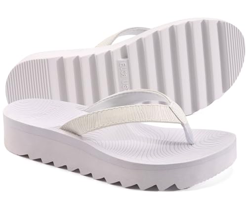 Image of KuaiLu Women's Arch Support Platform Flip Flop Sandals