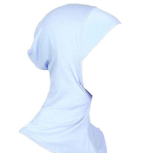 dragonaur Muslimische Vollverschleierung für Frauen, innere Hijab-Kopfbedeckung, islamischer Unterschal für Hals/Kopf, Haube, Hut, Sofort-Kopftuch, Weiß Cover