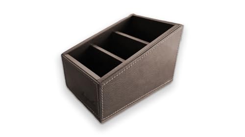 Organizador de Mesa Dry em Couro Legítimo Porta Controle Remoto