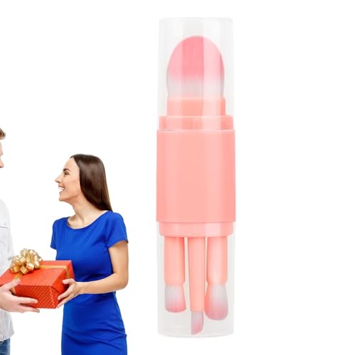 メイクブラシセット、格納式メイクブラシ, フェイスコスメティックブラシ ミニかわいいメイクブラシ, 格納式プロフェッショナル ブラシ メイクアップ用マルチタスク顔化粧ツール