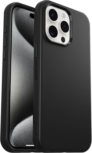 OtterBox Symmetry iPhone 15 Pro Max coque noire compatible MagSafe fine et protectrice