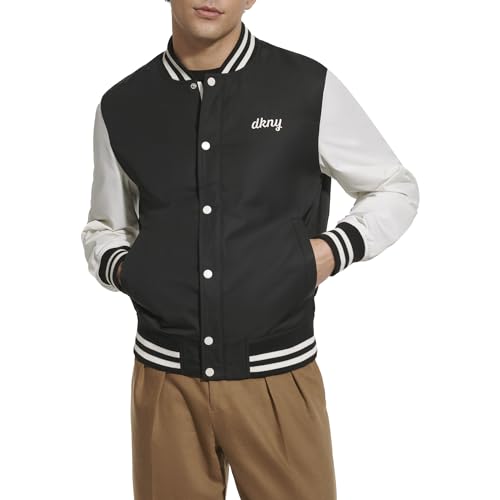 DKNY Mens Lightweight Varsity Jacket2