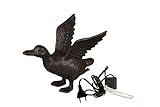 Gartenfiguren aus Gusseisen sind langlebig, robust und bereichern Deinen Teich, Miniteich, Gartenfass, oder ein Weinfass. Wasserpflanzen und Fische werden sich über den zusätzlichen Sauerstoff freuen.