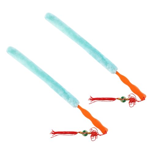 Vaguelly 2Pcs Guzheng Cleaning Brush Rabbit Hair Bristles for Dust Removal Musical Instrument Cleaning Tools Blue Color for Guzheng Maintenance