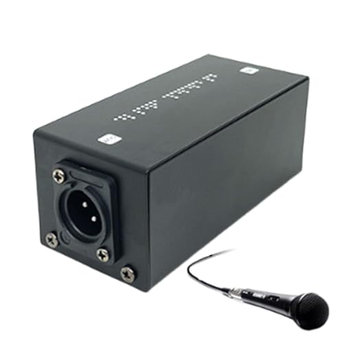 Preamplificador de micrófono - Micrófono profesional - Amplificador de voz | Preamplificador | Preamplificador de micrófono activo para radiodifusión y cinta pasiva para estudio o grabación en casa