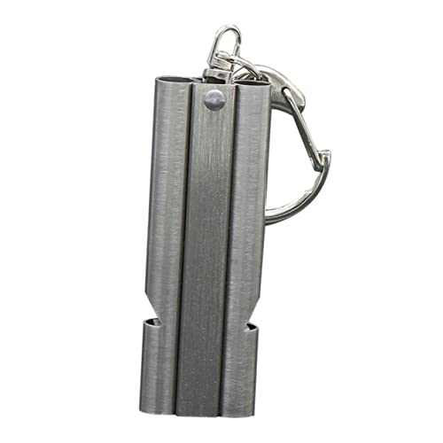 Toddmomy Outdoor Emergency Whistle Whistle Survival Whistle for Hiking Camping Climbing Lightweight Stainless Steel Buzzer