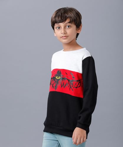 Image of KYDA KIDS 100% Cotton Unisex Boys and Girls Hoodies | Hooded Neck Chest Printed Full Sleeve Sweatshirts for Unisex