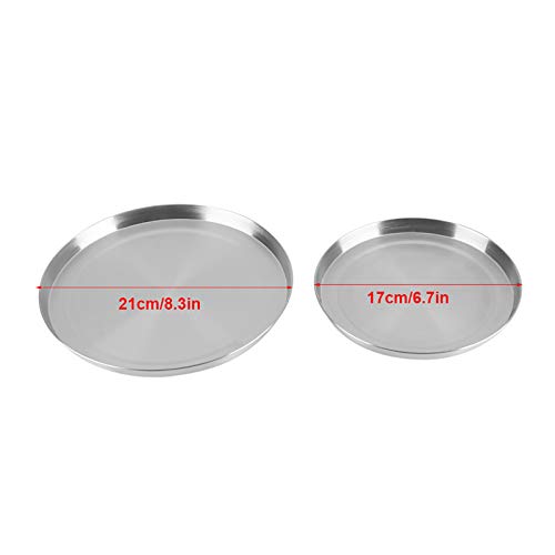Electric Stove Burner Covers, Stainless Steel Round Kitchen Stove Top Burner Covers Cooker Protection, Set Of 4, 2Pcs 8.3 And 2Pcs 6.7" #TOP1