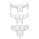 Augenbrauenlineal, selbstklebend, Augenbrauenmodell, Schablonenform, Messwerkzeug für Microblading, Henna, Augenbrauenverlängerungen (A)