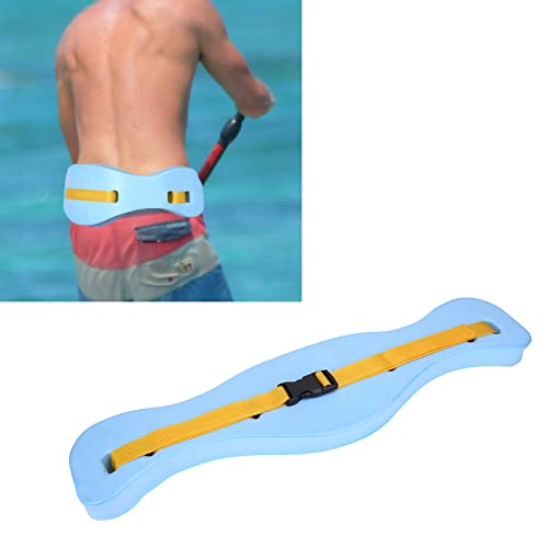 Adjustable Swimming Float Belt, Quick Release Waistband for Children & Adults, EVA Foam, Light Blue, Ideal for Water Sports, Helps Develop Confidence