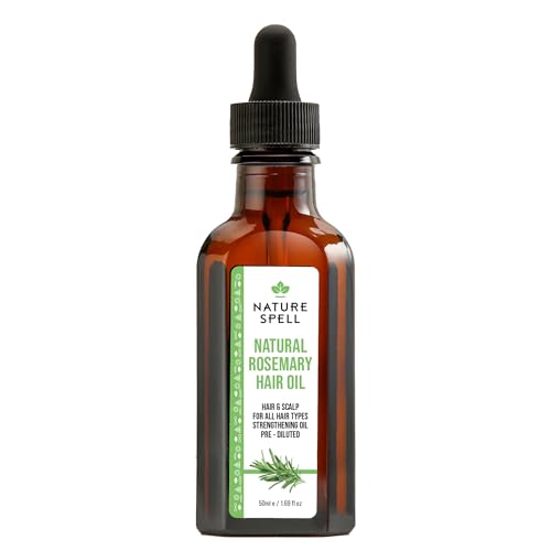 Nature Spell Rosemary Oil for Hair Growth Pre-Diluted Scalp Oil 50ml
