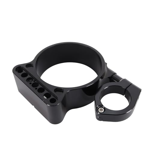 ACOLY Soporte de reubicación para velocímetro de montaje lateral de motocicleta, cubierta de la carcasa del medidor de millas para Harley Sportster XL 883 1200 1995-2013 (negro)