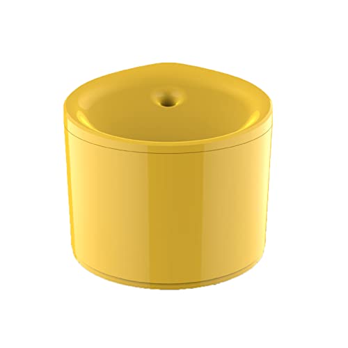 Fuente de agua para gatos 2.5 L silenciosa amarilla