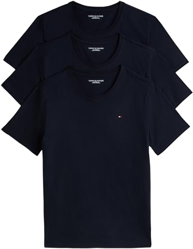 T-Shirts Tommy Hilfiger Homme Lot de 3 Coupe Ajustée Anti-Déformation