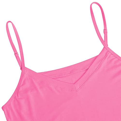 Image of AUHEGN Women's Basic Adjustable Spaghetti Strap Cami Slip Mini Dress