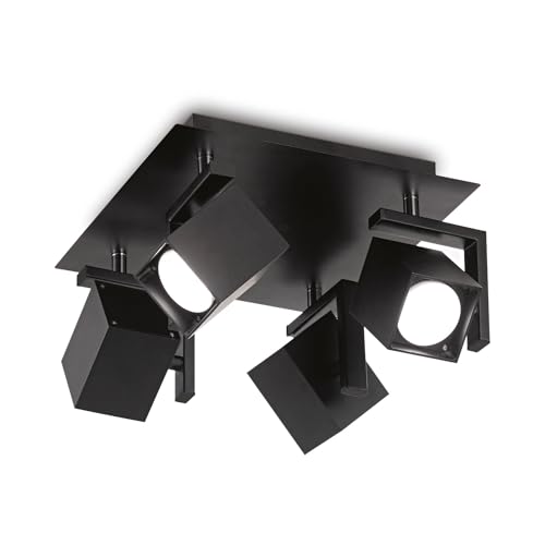 Ideal Lux MOUSE PL4 NERO plafonnier de salon design pour ambiance chaleureuse