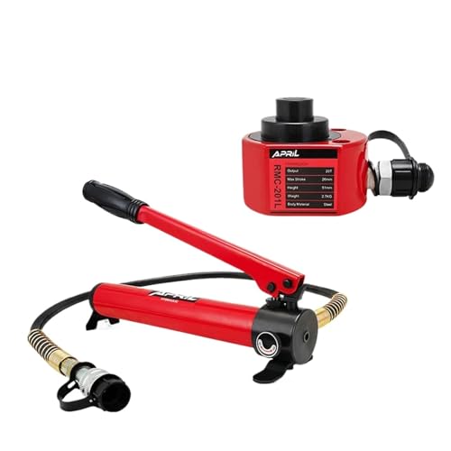 Cylindre Hydraulique Vérins De Levage Course De Travail 26mm Sortie 20T Avec Pompe À Main Hydraulique CP-180