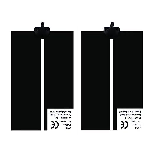 Reptile Pet Heating Pad Mat Bed, 2 Pack - 110V US Plug Reptile Under Tank Warmer Mat for Reptiles Tortoise Snakes Lizard Gecko Hermit Crab Turtle Amphibians with Temperature Controller (7W- 6x11 in)