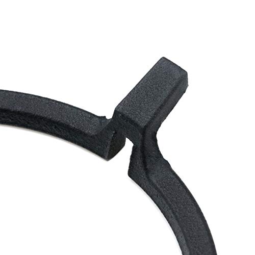 Semetall Cast Iron Stove Trivets Non Slip Black Pan Holder Stove Accessories for Kitchen Wok Support Ring Cooktop Milk Pot Holder(Five Ear)
