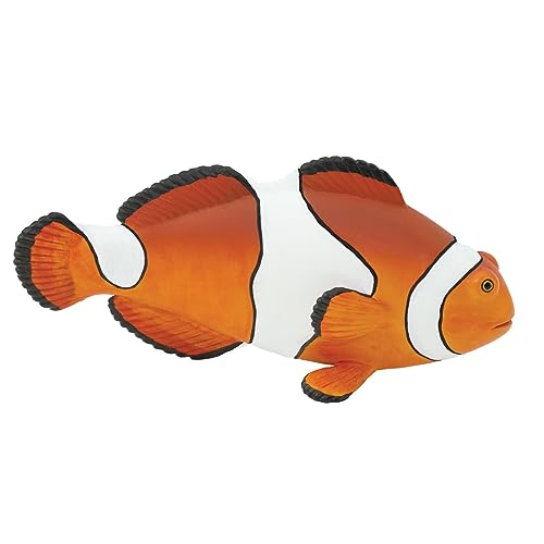 Safari Ltd. Clown Anemonefish Figurine - Detailed 4.75' Plastic Model Figure - Fun Educational Play Toy for Boys, Girls & Kids Ages 18M+