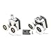 Easy Installation Shower Door Rollers Adjustable Height & Anti Collision Door Rollers 4pcs/set For Bathroom Glass Doors