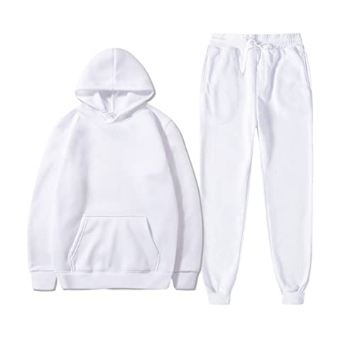 Sweat à capuche en polaire blanche Kiioouu chaud et confortable
