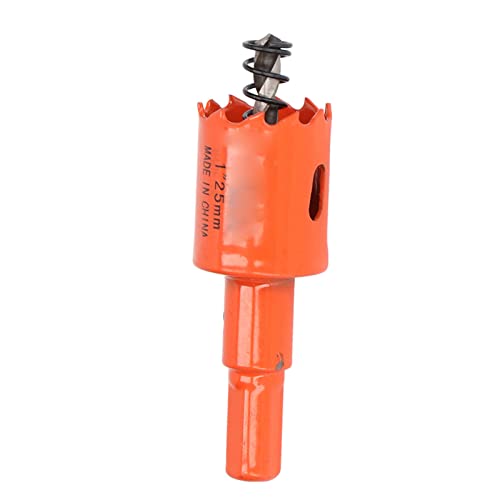 Jeanoko Broca de Sierra Perforadora de Acero de Alta Velocidad Bimetálica para un Corte Limpio y Fácil Eliminación de Virutas, para Corte de Madera y Metal (1'(25 mm))