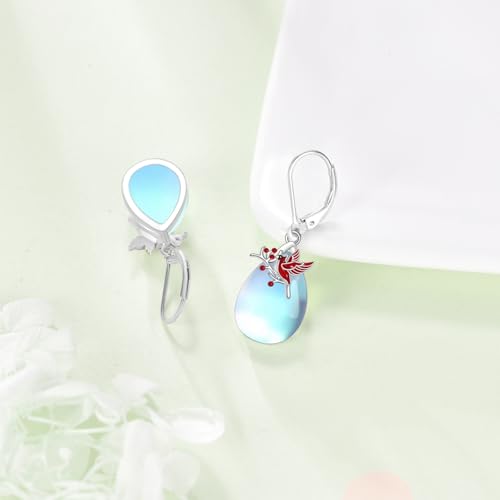 Image of TIGER RIDER Bee /Butterfly /Scorpion /Cactus /Leaf /Beetle 925 Sterling Silver French Clasp Leverback Earrings Amber /Crystal /Citrine /Moonstone /Obsidian /Jade /Rose quartz Pendant Jewelry Gift for Women