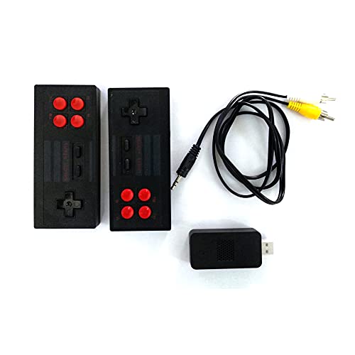 Image of Careflection Plug & Play Wireless Video Game for Kids (8 bit Retro Built-in Games) for up to 2 Players-Multi Color