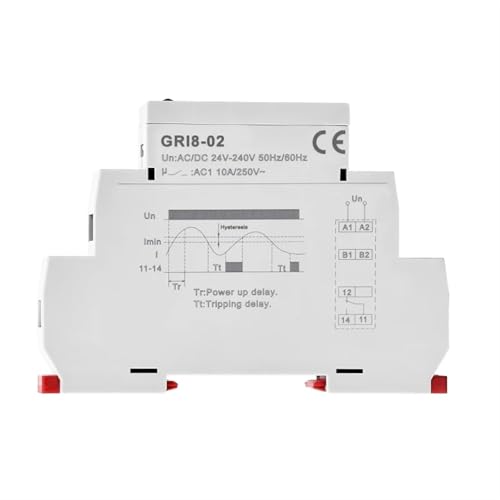 GRI8-02 UnderCurrent Relais Multi-Tension 24V-240V à Seuil Réglable