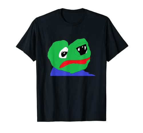 Meme Rare Dank Meme Sad Frog Meme - Diseño original de pintura húmeda Camiseta Cover
