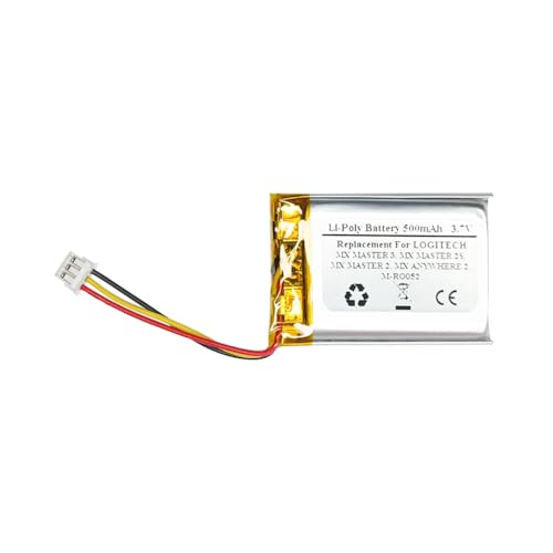 Replacement Battery for Logitec h MX Master 3, MX Master 2S, MX Master 2, MX Anywhere 2, M-RO052, 533-000120, 533-000121, AHB303450, L/N: 1412