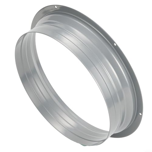 Yhenlovtt Tubo de aluminio de brida de tubo redondo, conector de ventilación de aire de brida de metal, conector de manguera de ventilación de aire, con alta temperatura, brida de ventilación de metal