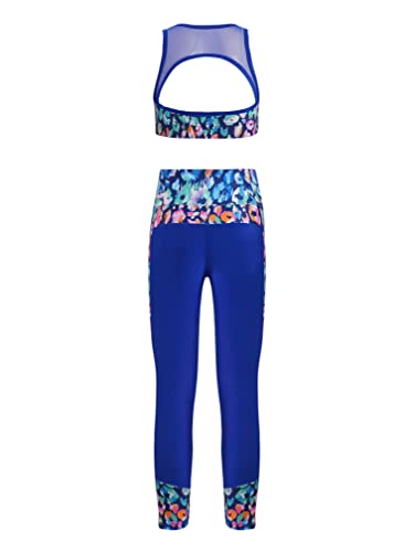 easyforever Kid Girls 2 Piece Dance Outfits Sports Bra Tank Crop Top Athletic Leggings Set Gymnastics Tracksuit2
