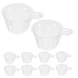 Ciieeo 100pcs Sample Cups 40ml Leak-proof Plastic with Handle for Medical Testing and Fluid Administration