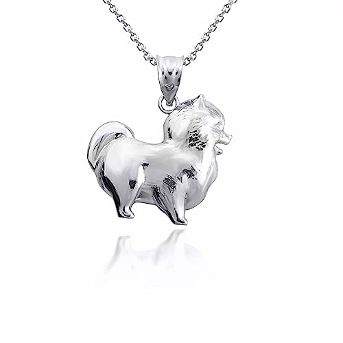 Claddagh Gold Pomeranian PomChi Chihuahua Pet Dog Pendant with 20